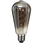 LED-lampa E27 Rökfärgad Edison dimbar 4W