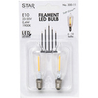 LED-lampa E10 0,4W 2-pack