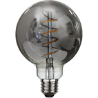 LED-lampa E27 Rökfärgad glob 9,5cm dimbar 4W