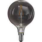 LED-lampa E14 Rökfärgad glob 8cm dimbar 1,5W