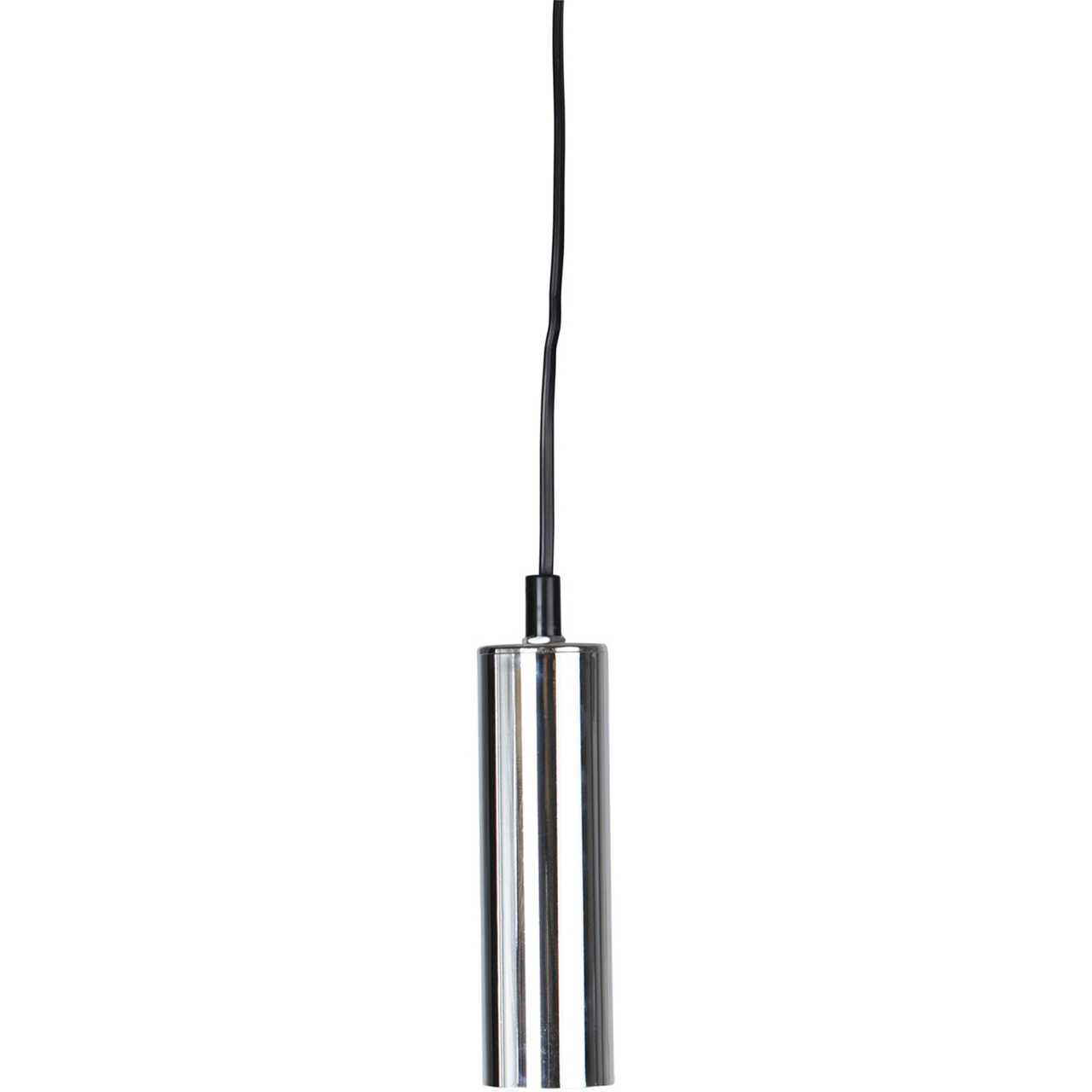 Lamphållare E27 Glans krom 3,5m sladd, svart